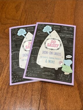 So Sassy Iron-On Labels - bundle of 2